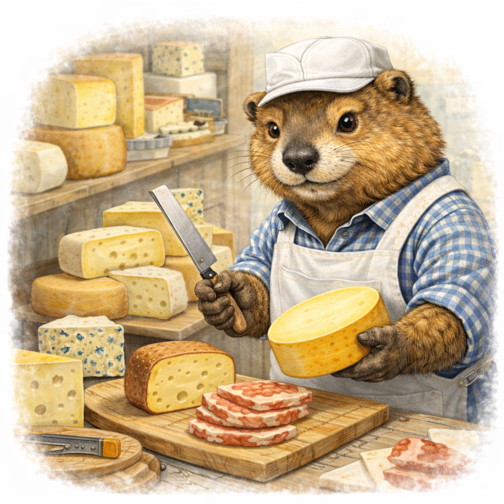 Le fromager marmotte et ses fromages