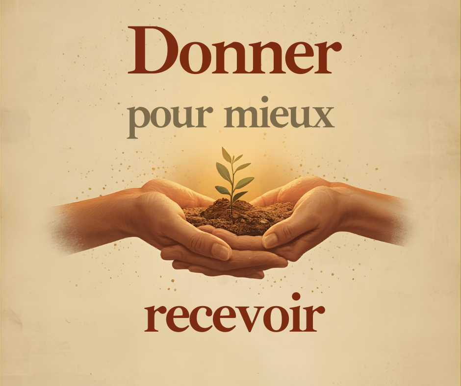 Donner pour mieux recevoir Donner pour mieux recevoir